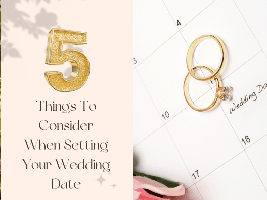 To consider when setting your wedding date